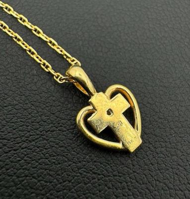 14 k gold chain heart 20 in
