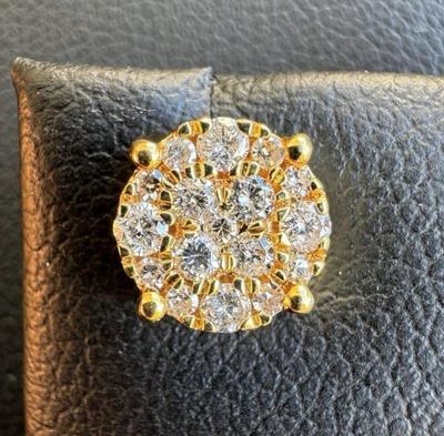 14 k gold diamond earings