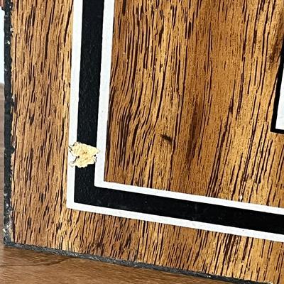 LOT 89L: British Made Tournament Dart Board in Oxford "Cheers" Cabinet