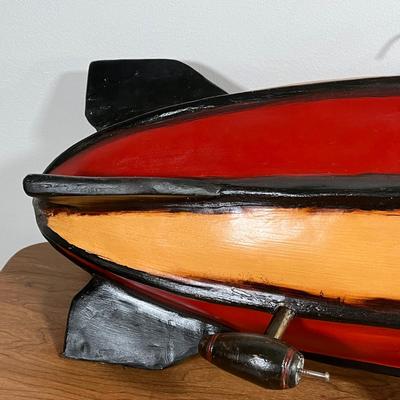 LOT 91L: Vintage Hanging Resin Blimp