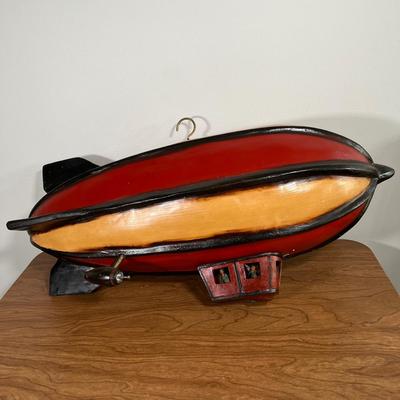 LOT 91L: Vintage Hanging Resin Blimp