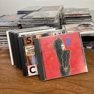 LOT 92L: Big Collection of CDs - Nirvana, The Cars, Madonna, Billy Joel, Janet Jackson, Christmas, and More