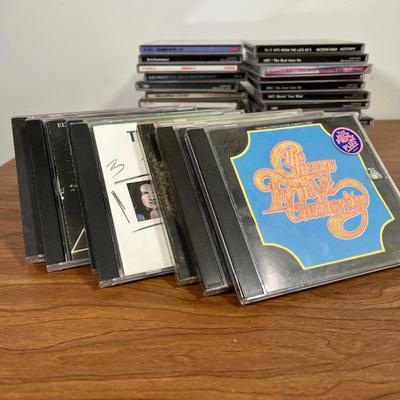 LOT 92L: Big Collection of CDs - Nirvana, The Cars, Madonna, Billy Joel, Janet Jackson, Christmas, and More