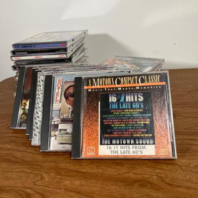 LOT 92L: Big Collection of CDs - Nirvana, The Cars, Madonna, Billy Joel, Janet Jackson, Christmas, and More