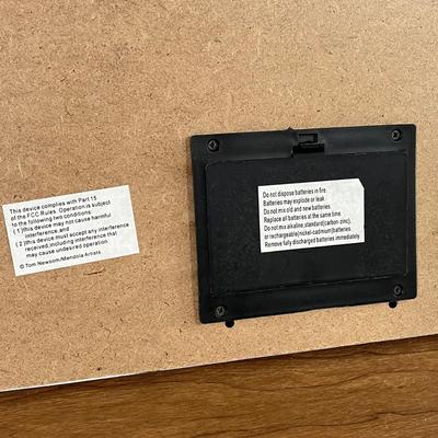 LOT 96L: Christmas Decor - Heavy Duty Heirloom Iron Christmas Tree Stand, Topiaries, Light-Up Pictures