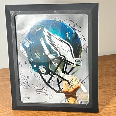 LOT 98L: Two Philadelphia Eagles Pictures with Multiple Signatures - Connor Barwin, DeMeco Ryans, Jon Dorenbos, Marcus Smith and More