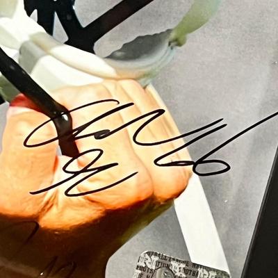 LOT 98L: Two Philadelphia Eagles Pictures with Multiple Signatures - Connor Barwin, DeMeco Ryans, Jon Dorenbos, Marcus Smith and More