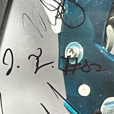 LOT 98L: Two Philadelphia Eagles Pictures with Multiple Signatures - Connor Barwin, DeMeco Ryans, Jon Dorenbos, Marcus Smith and More