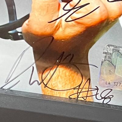 LOT 98L: Two Philadelphia Eagles Pictures with Multiple Signatures - Connor Barwin, DeMeco Ryans, Jon Dorenbos, Marcus Smith and More