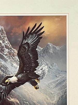 LOT 99L: Signed Print - Ted Blaylock - "Save the Eagle, Proud and Free"