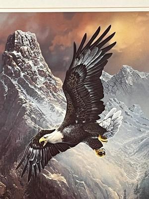 LOT 99L: Signed Print - Ted Blaylock - "Save the Eagle, Proud and Free"