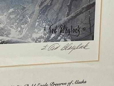 LOT 99L: Signed Print - Ted Blaylock - "Save the Eagle, Proud and Free"