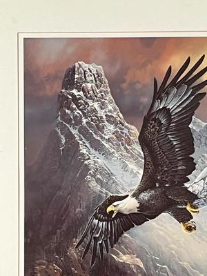 LOT 99L: Signed Print - Ted Blaylock - "Save the Eagle, Proud and Free"