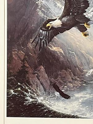 LOT 99L: Signed Print - Ted Blaylock - "Save the Eagle, Proud and Free"