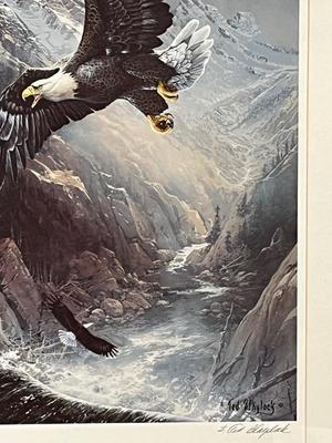 LOT 99L: Signed Print - Ted Blaylock - "Save the Eagle, Proud and Free"