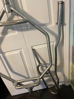 LOT 101W: Weightlifting Lot - Weight Plates, Rack, Bars - More Than 300 Pounds of Weight