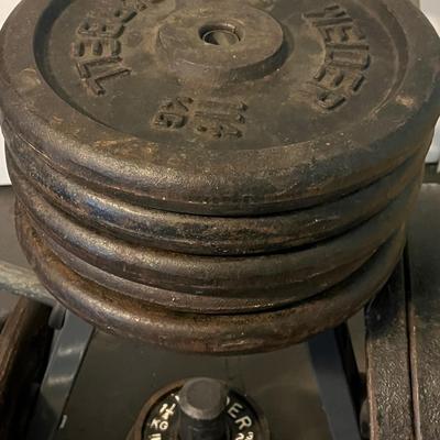 LOT 101W: Weightlifting Lot - Weight Plates, Rack, Bars - More Than 300 Pounds of Weight