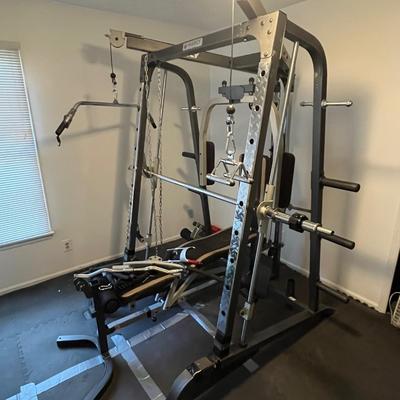LOT 104W: Marcy Smith Machine Weightlifting Equipment - Model MG-9010G