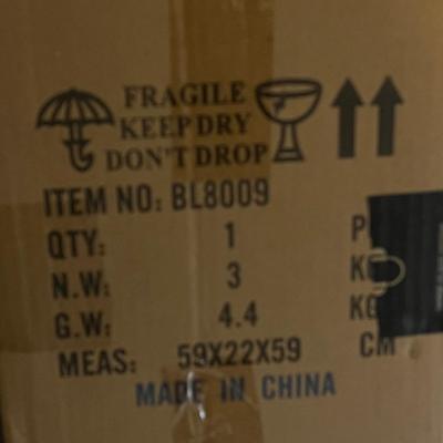 LOT 105W: Chanfok Home Low Profile Ceiling Fan and Light New in Box