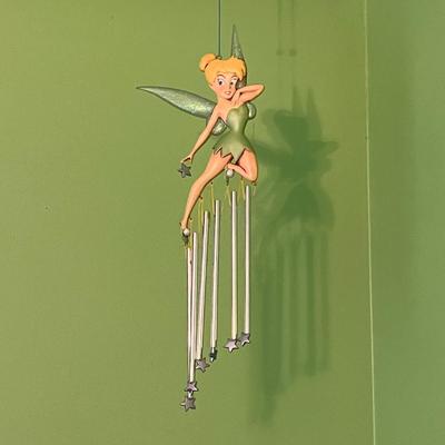 LOT 107B: Home Decor - Marilyn Monroe Poster, Tinkerbell Windchimes and More
