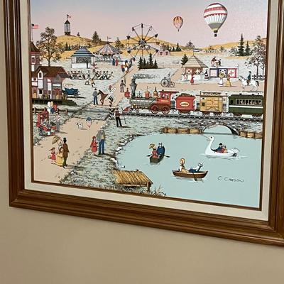 LOT 108B: Three Framed Charles Carson Prints