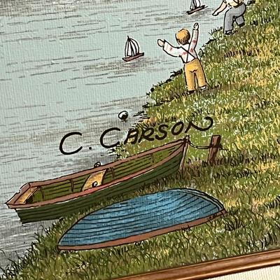 LOT 108B: Three Framed Charles Carson Prints