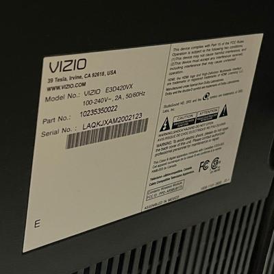 LOT 110X: Vizio 42" 3D LCD HDTV Smart TV Model E3D420VX + Amazon Firestick