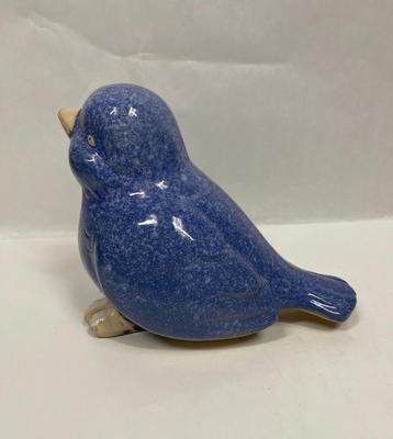 Large Ceramic Pottery Blue Bird Baby Birdie figurine Statue inside or outside