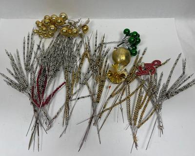Vintage Mercury Glass Bead Sprays & Christmas Decorations