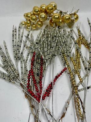 Vintage Mercury Glass Bead Sprays & Christmas Decorations