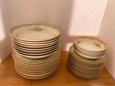 Huge Vintage Lot of Meito Fine China with Serving Pieces