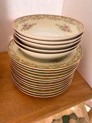 Huge Vintage Lot of Meito Fine China with Serving Pieces
