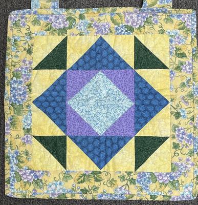 2 small quilted wall hangings Handmade