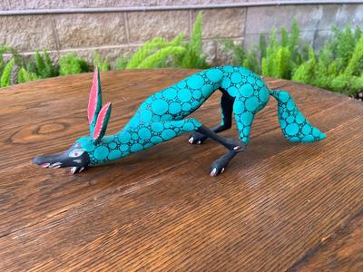 Antonio Carrillo Signed Dog Figure 17.5" long