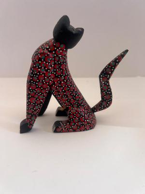 Mexican Folk Art Oaxacan Wood Carving Multi Color Signed Carlos Jarquin Figurine