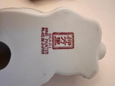 Lot of Two Hand Painted Japanese Ceramic Cats