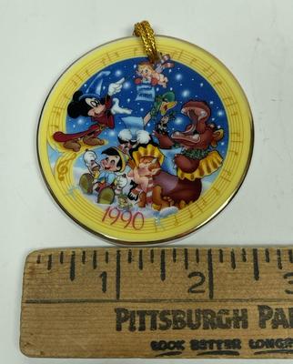 Vintage Ceramic Disney Christmas Ornaments 1988, 1989 and 1990