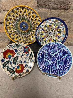 Plates & trivet from around the world