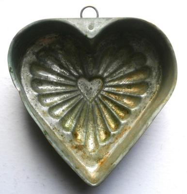 Antique Heart Shaped Food Mold