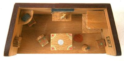Pair of Vintage Miniature Dioramas