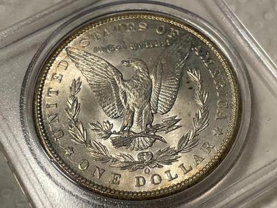 1899-O BRILLIANT UNCIRCULATED CONDITION MORGAN SILVER DOLLAR (COIN-1) FROM AN OLDTIME ESTATE. FREE DOMESTIC SHIPPING.