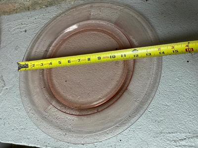 Pink depression glass