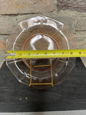 Pink depression glass