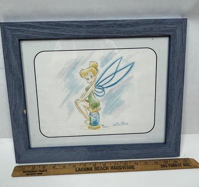 Original Tinkerbell Colored Pencil and Chalk Disneyland Art