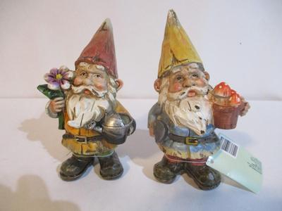 7 Resin Garden Gnomes & Mushroom