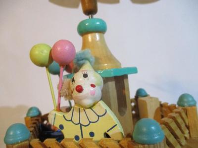 Vintage Happy Birthday Go Round 3 Tier Candle Rotating Carousel