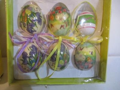 New Vintage Paper Mache Easter Eggs #126