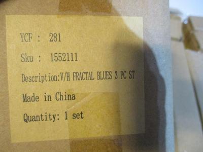 18 - New Yankee Candle Fractal Blue Candle Holders #156