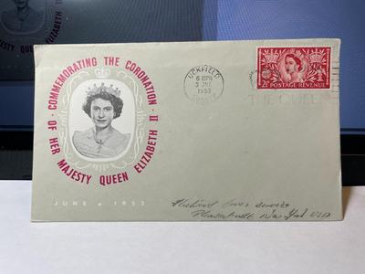 Coronation Cover of Her Majesty Queen Elizabeth-II 1953 Uckfield Sussex as Pictured.