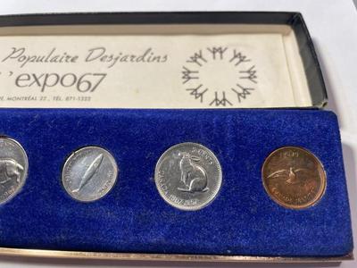 (1867-1967) Canadian Confederation Expo Centennial 6-Coin Proof-like Presentation Set as Pictured.